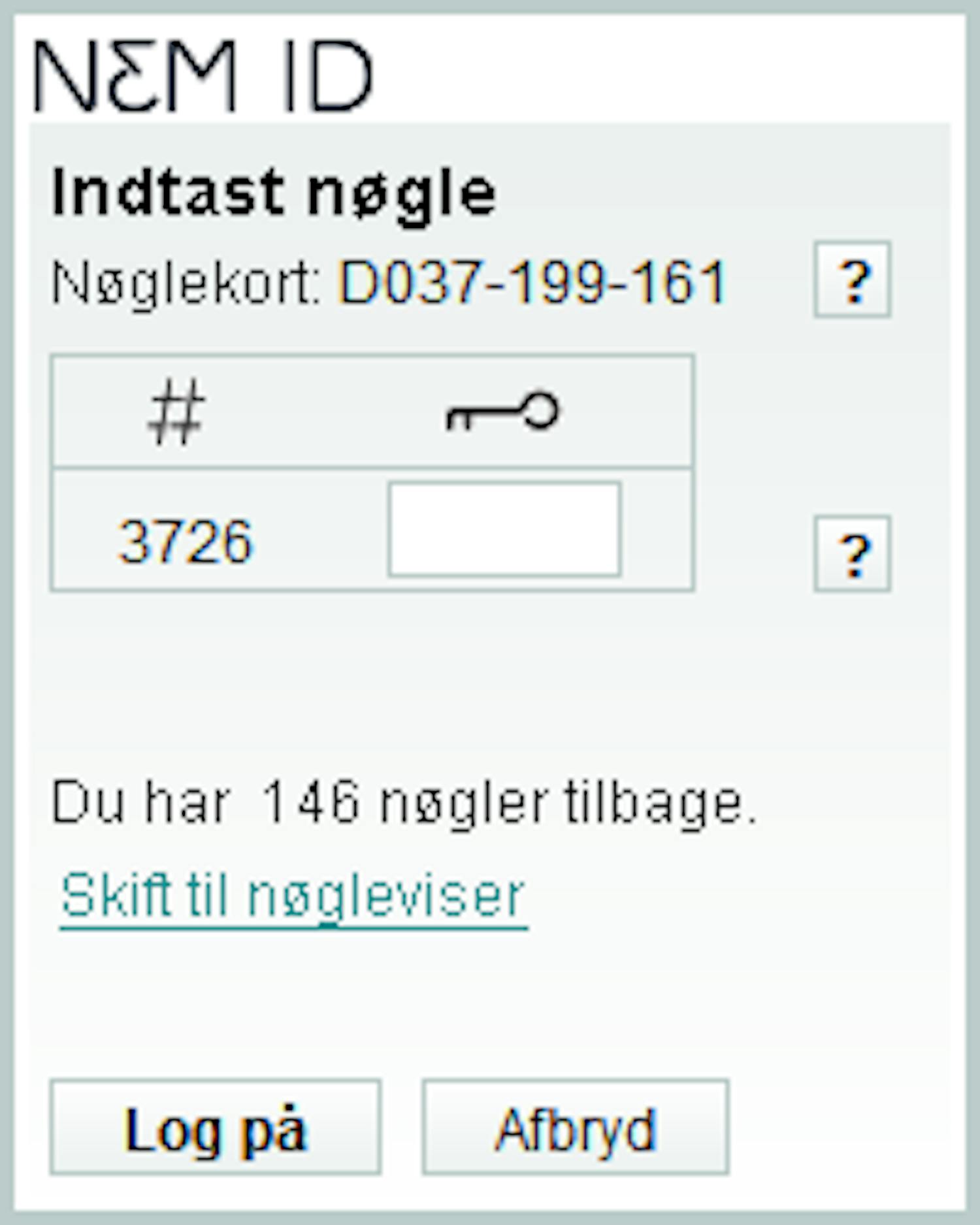 NemID uden nøglekort